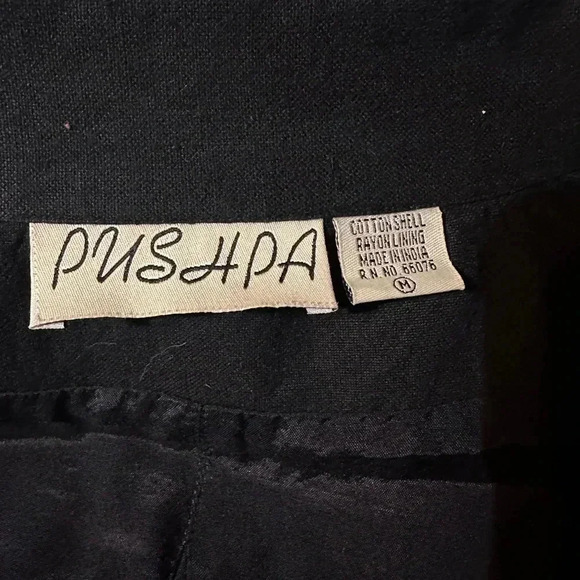 Vintage Pushpa Lily Pad Embroidered Size M Jacket. Dry Clean. Beaded. Sparkle - Picture 5 of 8